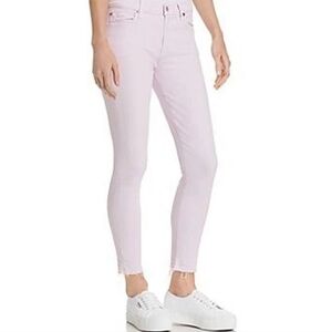 7 For All Mankind High Rise Ankle Skinny Blush Jeans | 25
